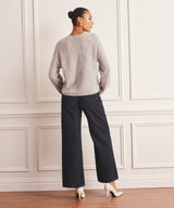 Brushed Luxe Cashmere Crewneck Sweater
