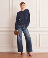 Brushed Luxe Cashmere Crewneck Sweater