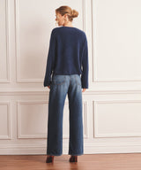 Brushed Luxe Cashmere Crewneck Sweater