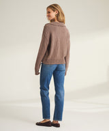 Chunky Cotton Polo Sweater