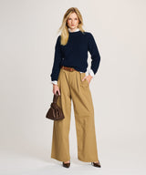 Cotton Fisherman Crewneck Sweater