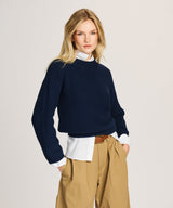 Cotton Fisherman Crewneck Sweater