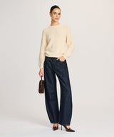 Cotton Fisherman Crewneck Sweater