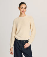 Cotton Fisherman Crewneck Sweater