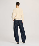 Cotton Fisherman Crewneck Sweater