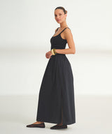Novelty Cotton Cashmere Mixed Media Dress