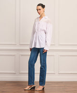 Cotton Cashmere Mixed Media Tunic