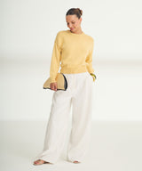 Cotton Relaxed Crewneck Sweater