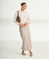 Cotton Relaxed Crewneck Sweater