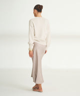 Cotton Relaxed Crewneck Sweater