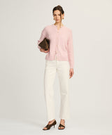 Cotton High Neck Cardigan