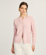 Cotton High Neck Cardigan