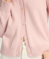 Cotton High Neck Cardigan