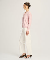 Cotton High Neck Cardigan