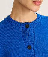 Cotton High Neck Cardigan