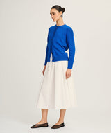 Cotton High Neck Cardigan