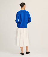 Cotton High Neck Cardigan