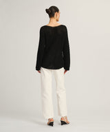 Cotton Open Stitch Boatneck Tunic