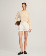 Cotton Open Stitch Boatneck Tunic