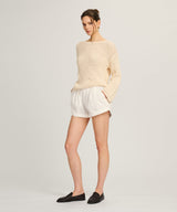 Cotton Open Stitch Boatneck Tunic