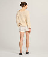 Cotton Open Stitch Boatneck Tunic