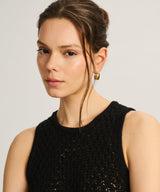 Cotton Open Stitch Tank Dress