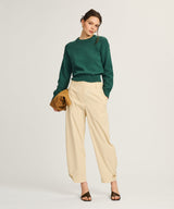 Cotton Relaxed Crewneck Sweater