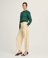 Cotton Relaxed Crewneck Sweater
