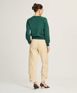Cotton Relaxed Crewneck Sweater
