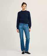 Cotton Relaxed Crewneck Sweater