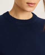 Cotton Relaxed Crewneck Sweater
