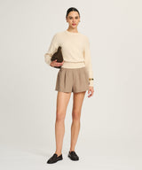 Cotton Relaxed Crewneck Sweater