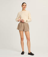 Cotton Relaxed Crewneck Sweater