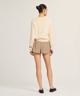 Cotton Relaxed Crewneck Sweater