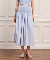Cotton Smocked Skirt