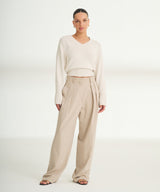 Cotton V-Neck Sweater