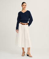 Cotton V-Neck Sweater