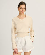 Cotton V-Neck Sweater