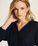 Featherweight Cashmere Polo Sweater