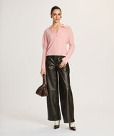 Featherweight Cashmere Polo Sweater