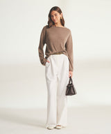Lightweight Cashmere Relaxed Boatneck Sweater