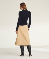 Lightweight Cashmere Ribbed Mockneck Sweater