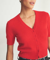 Lightweight Cashmere Short Sleeve Cardigan