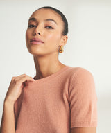 Lightweight Cashmere Short Sleeve Sweater
