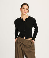 Lightweight Cashmere Cropped Cardigan