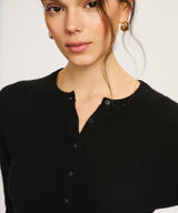 Lightweight Cashmere Cropped Cardigan