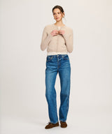 Lightweight Cashmere Cropped Cardigan