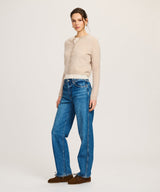 Lightweight Cashmere Cropped Cardigan