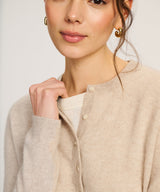 Lightweight Cashmere Cropped Cardigan