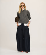 Lightweight Cashmere High V-Neck Sweater